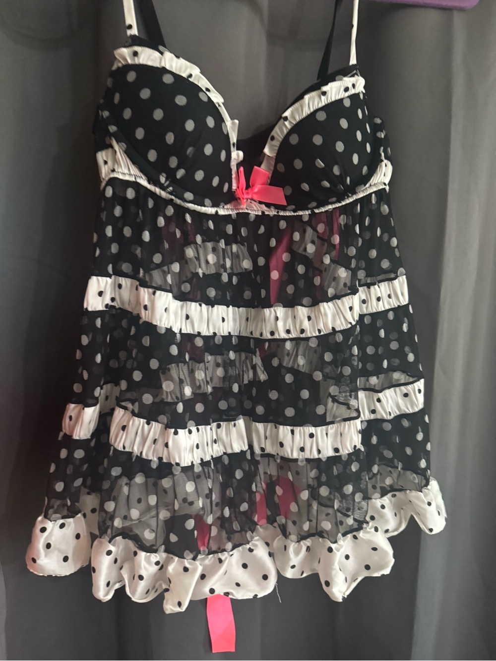 Victoria's Secret “sexy little things” Pink Polka Dot Bra (36C)
